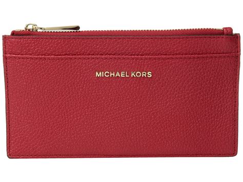 michael kors card holder red|Michael Kors oversized wallet.